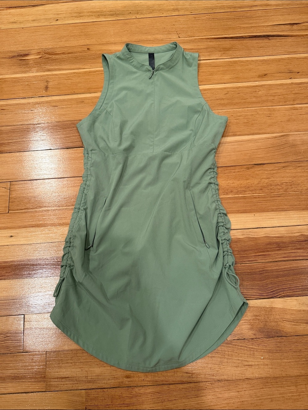 Kyodan Sleeveless High-Low Active Dress in Sage